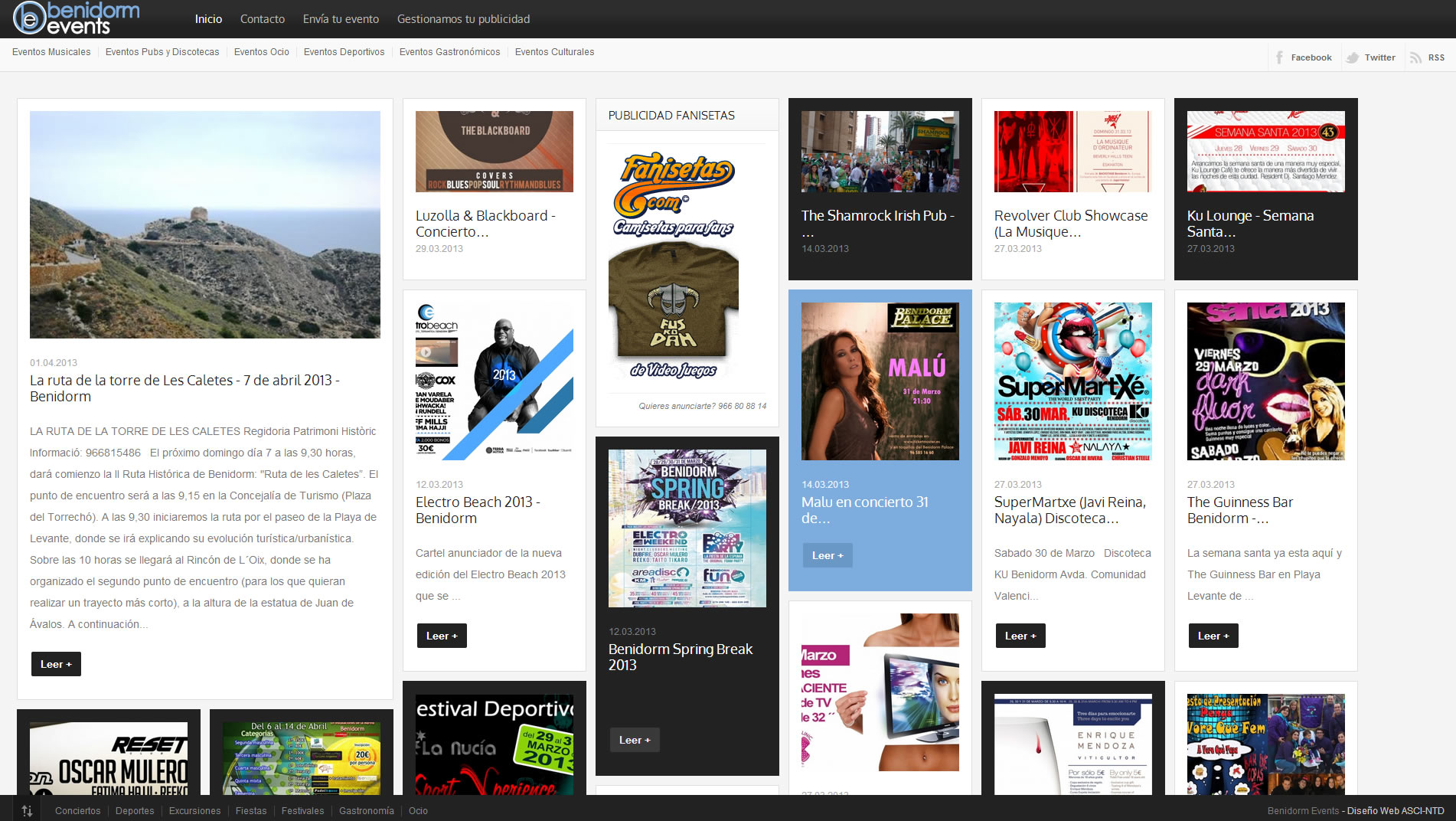 Benidorm Events - Portal de información de eventos