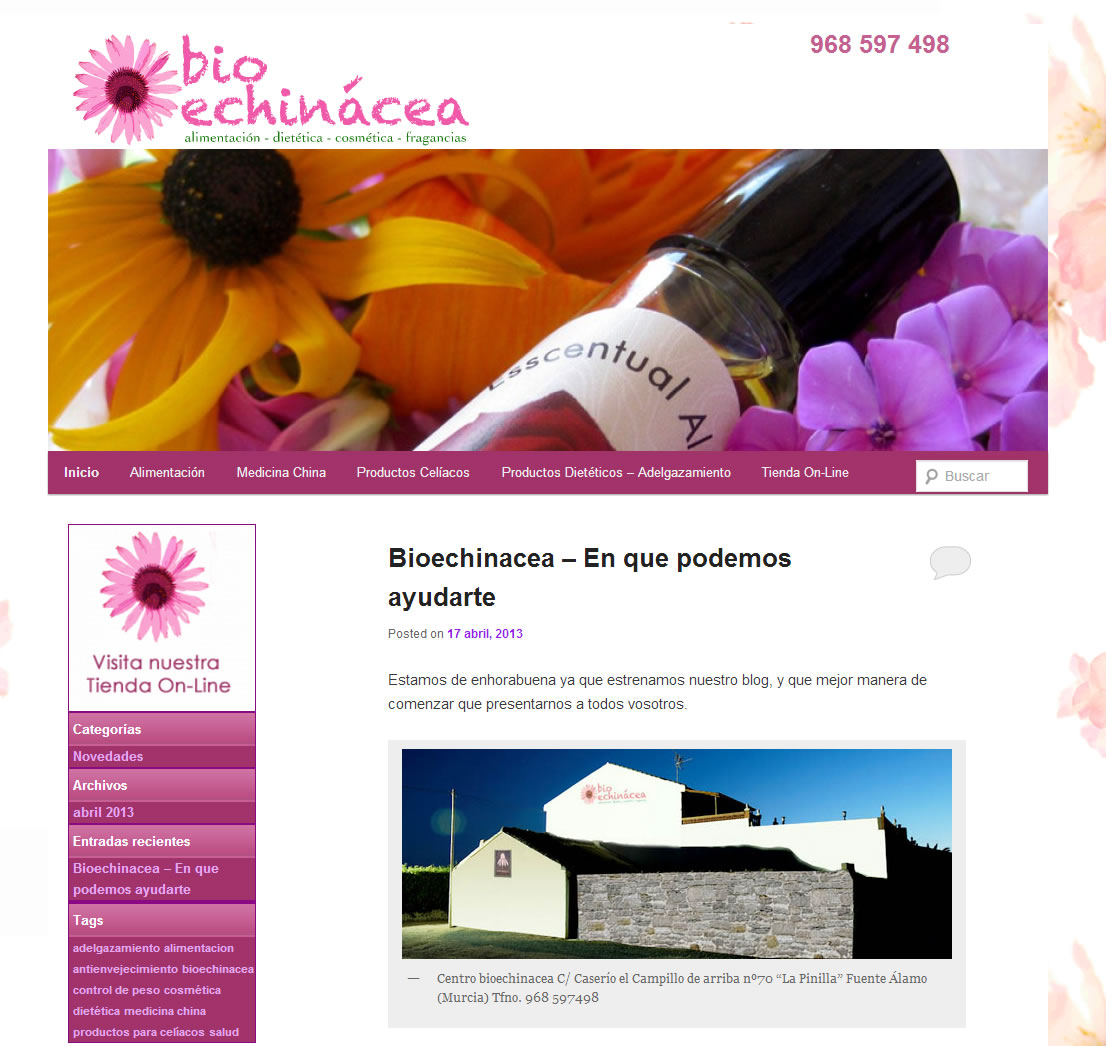 Blog Bioechinacea - Alimentación. Dietética, Fragancias, Medicina China
