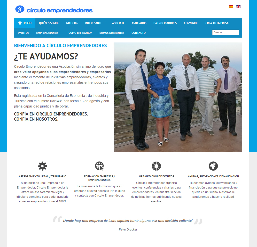 Diseño Página Web - Circulo Emprendedores