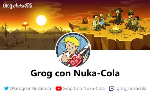 Grog con Nuka Cola Logo y Banner